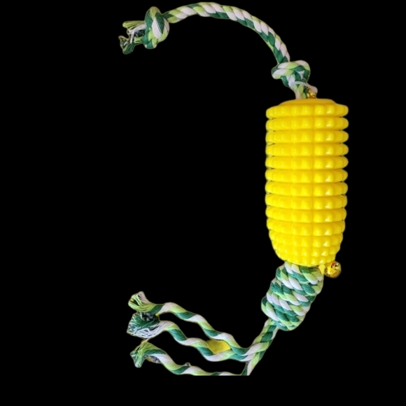 18 INCH CORN ROPE CHEW TOY TEETHING TOOTHBRUSH DOG TOY - Picture 2 of 4